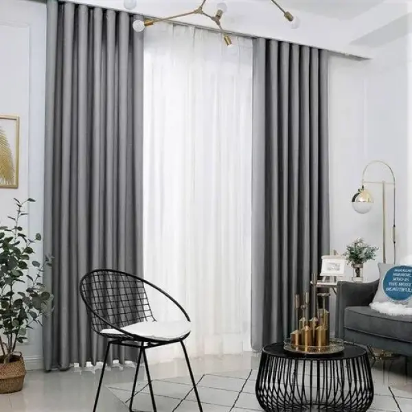 1pc NEW! GREY CURTAIN For Windows And Doors