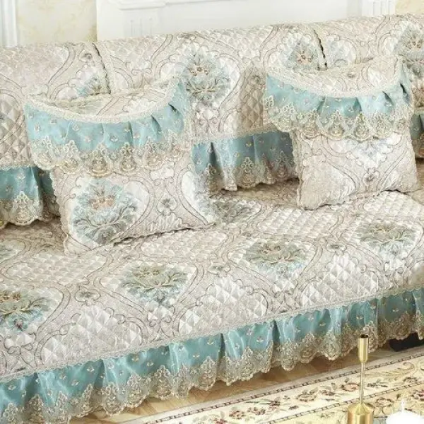 A Complete Set Of Minimalist Dustproof Sofa European Sofa Cushion cover