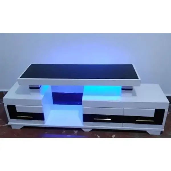Luxury TV Stand With Storage & LED Lights