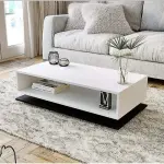 RANDAAL Wooden Coffee Table with Storage